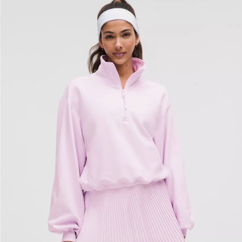 Lululemon Cotton Terry Tennis Half Zip